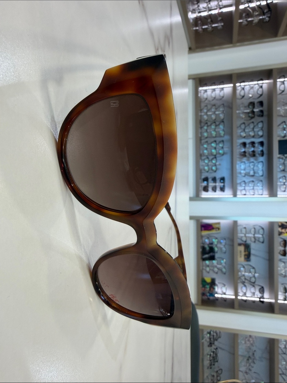 Caroline Abram Thelma Women’s Tortoiseshell Sunglasses with Brown Lenses
